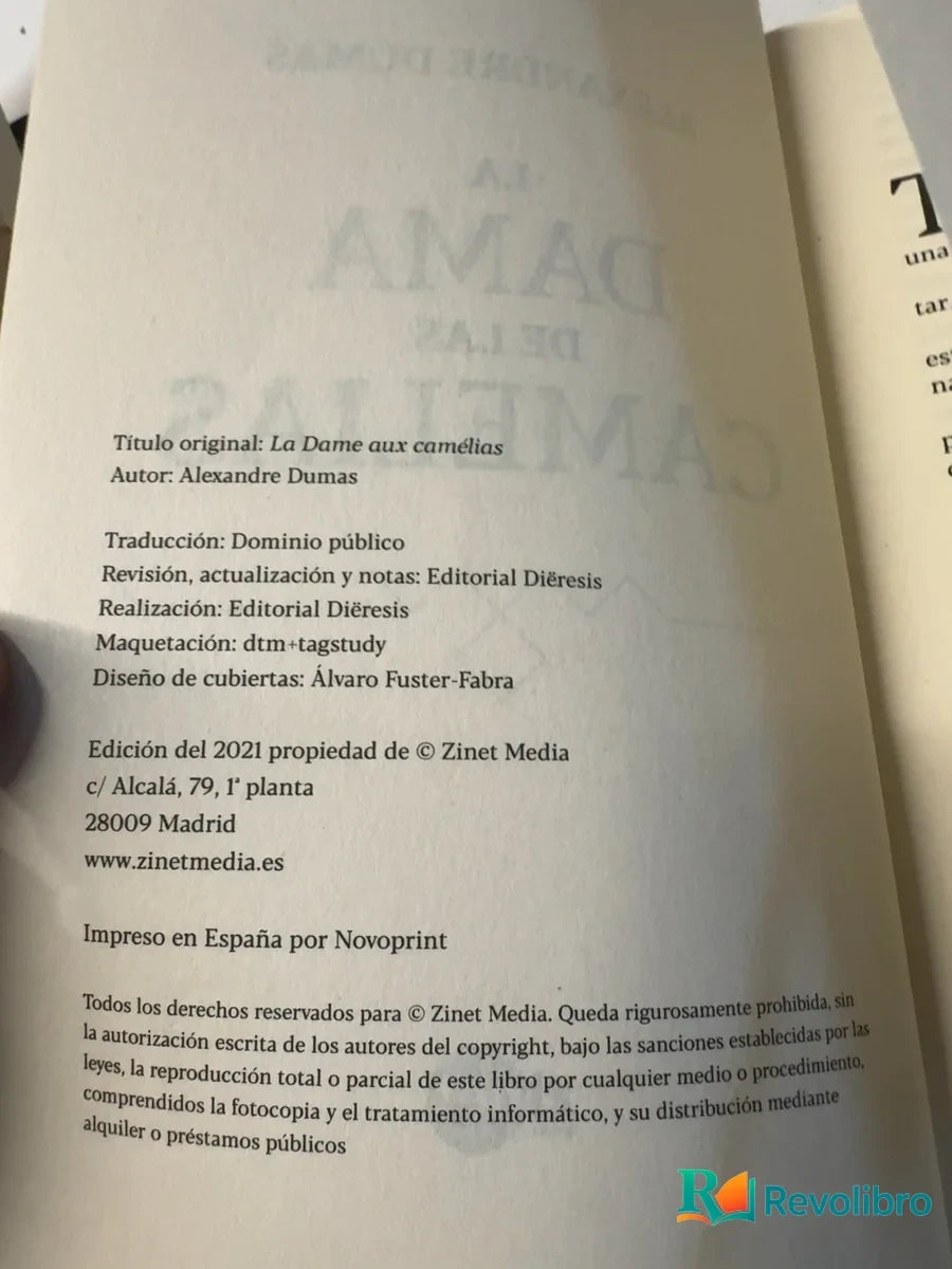 Foto 3 de La dama de las camelias - 1ª edición de Alexandre Dumas, libro de segunda mano