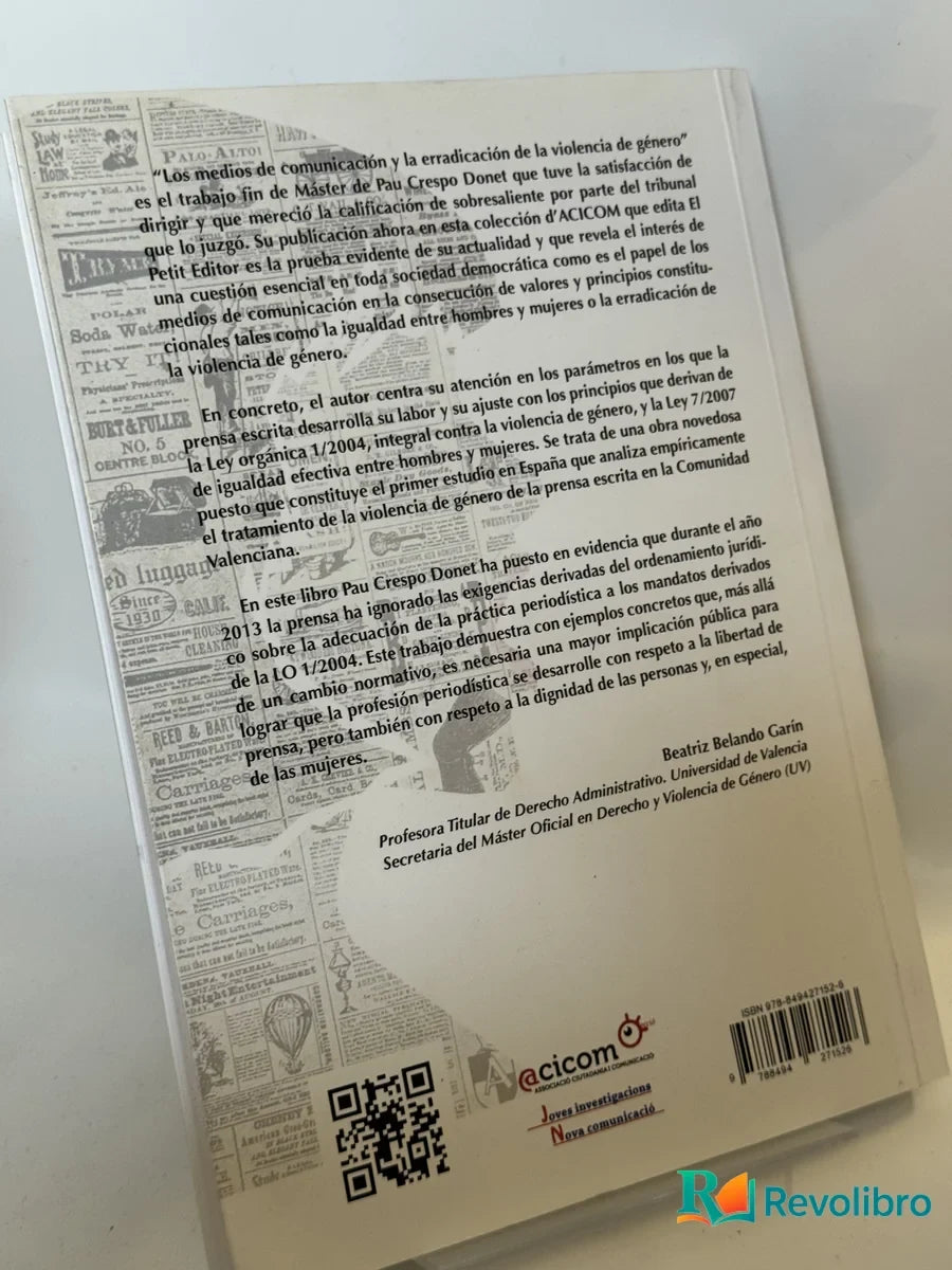 Foto 2 de La erradicación de la violencia de género en la prensa escrita de Pau Crespo Donet, libro de segunda mano