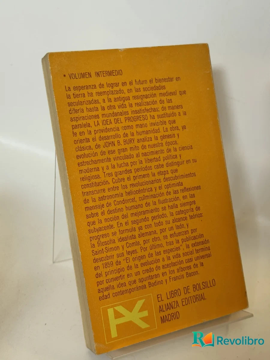 Foto 2 de La idea del progreso de John Bury, libro de segunda mano