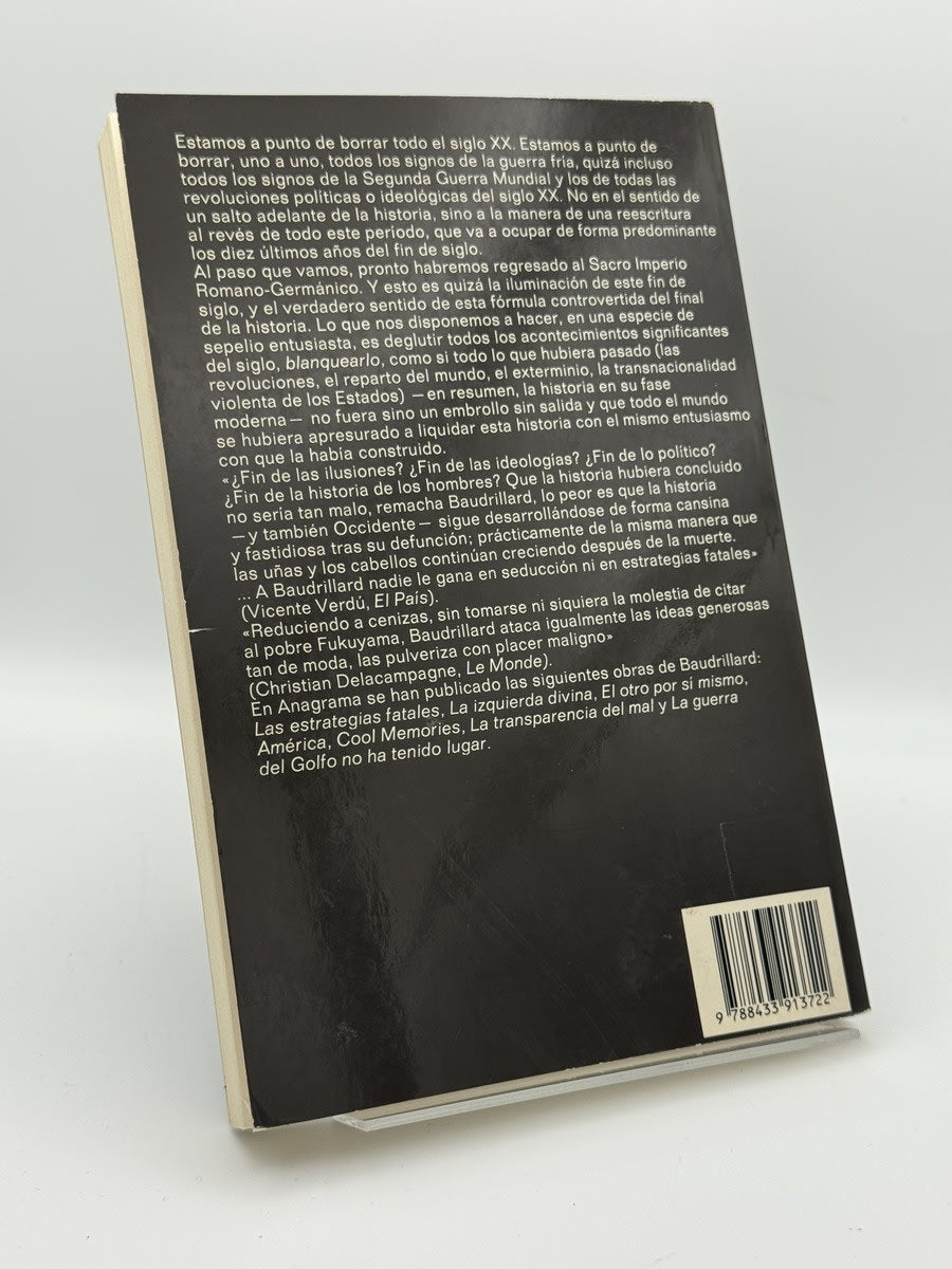 Foto 2 de La Ilusion del Fin - Jean Baudrillard de Jean Baudrillard, libro de segunda mano