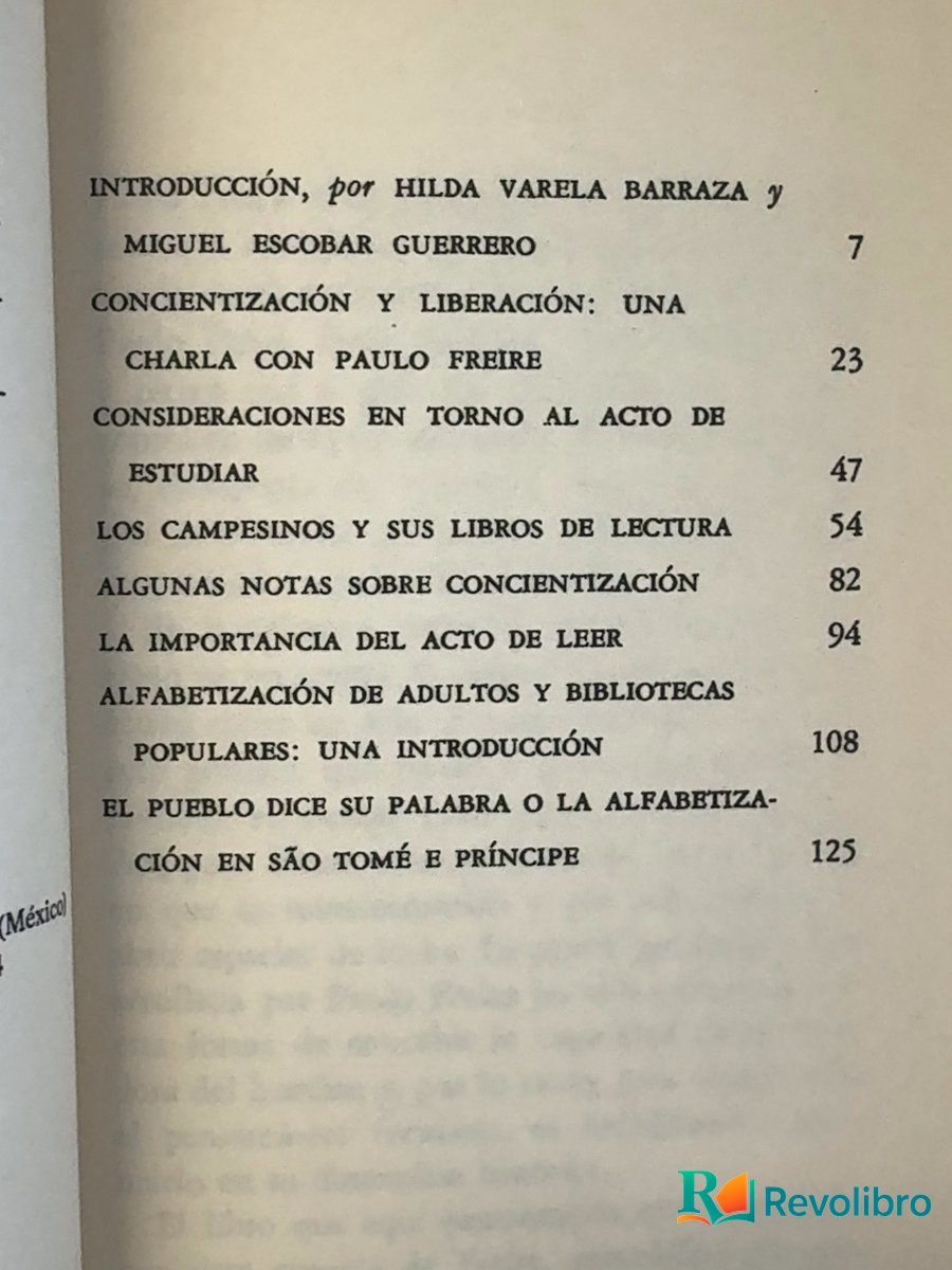 Foto 4 de La importancia de leer y el proceso de liberación de Paulo Freire, libro de segunda mano