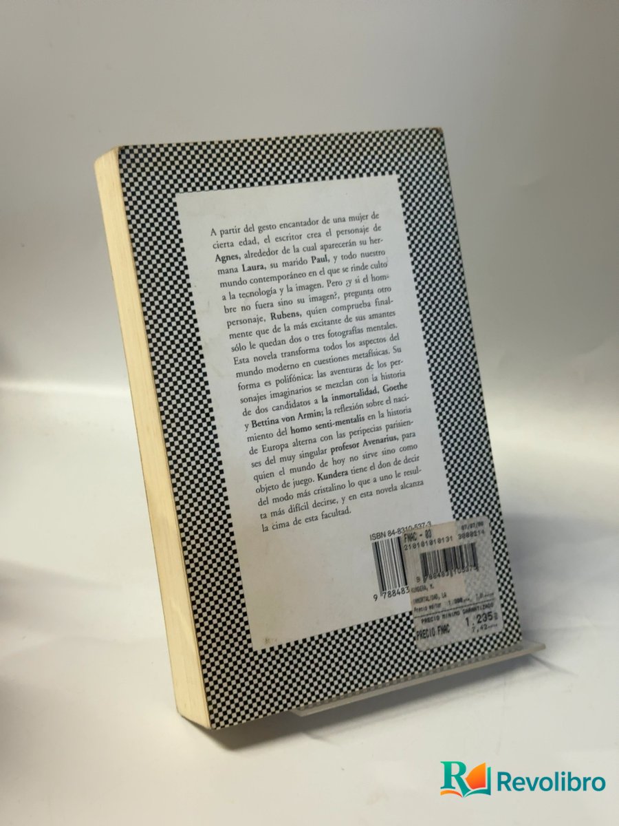 Foto 2 de La inmortalidad de Milan Kundera, libro de segunda mano