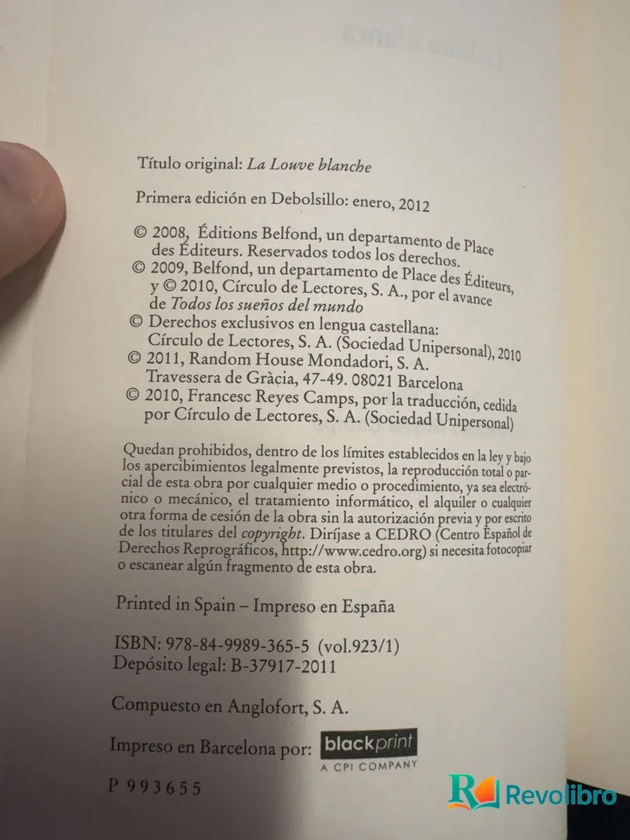 Foto 3 de La loba blanca - 1ª edición de Theresa Révay, libro de segunda mano