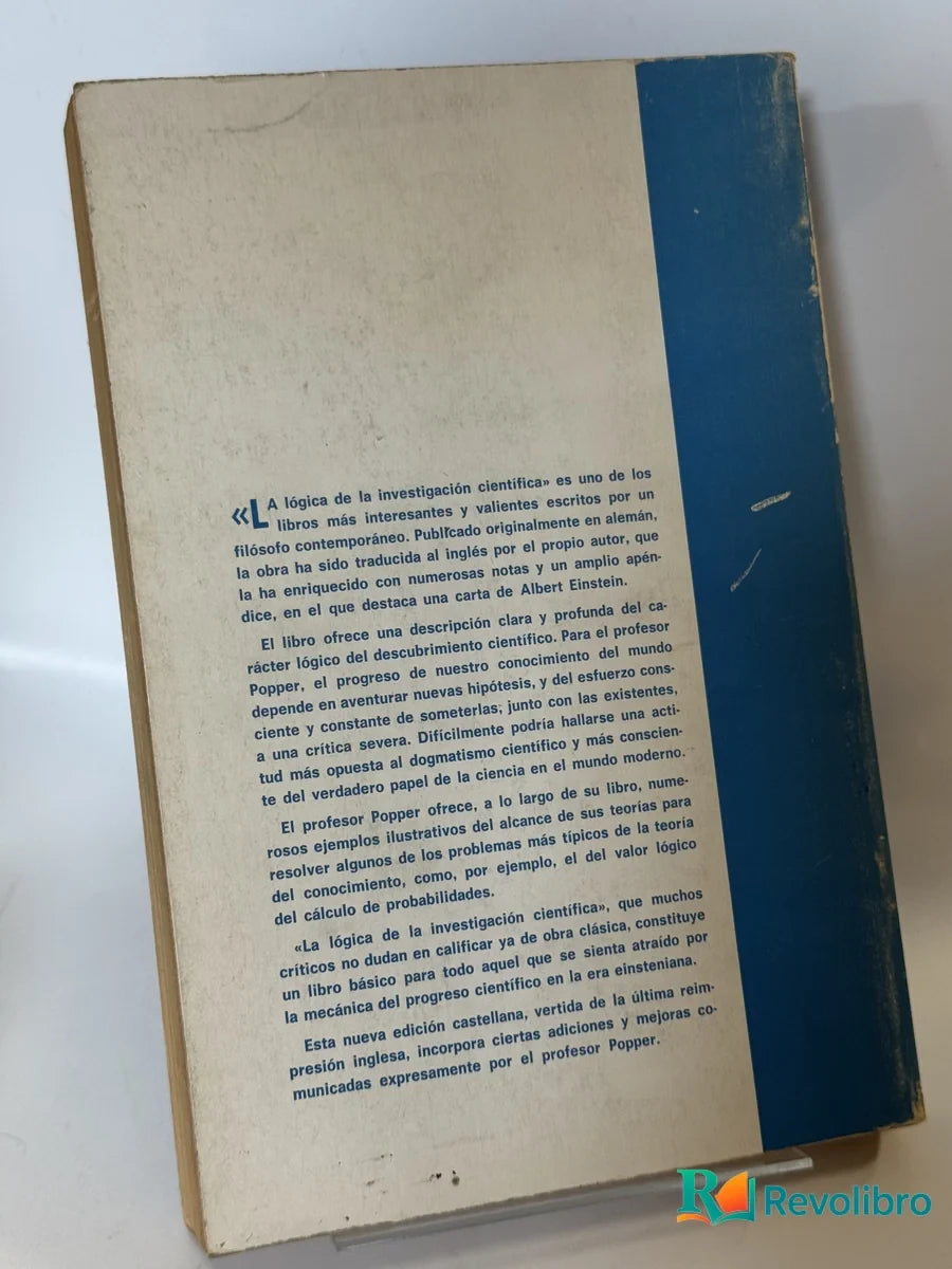 Foto 3 de La lógica de la investigación científica de Karl R. Popper, libro de segunda mano