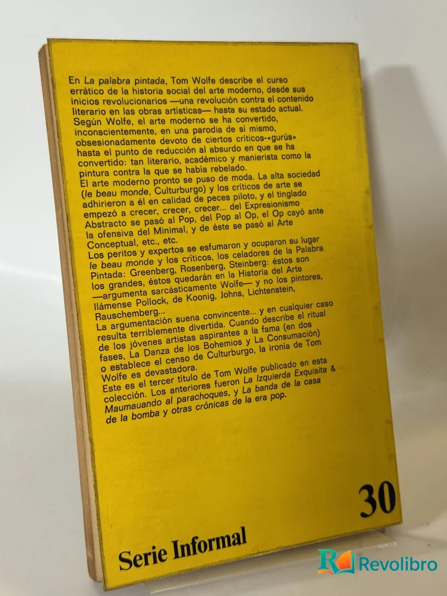 Foto 2 de La Palabra Pintada de Tom Wolfe, libro de segunda mano
