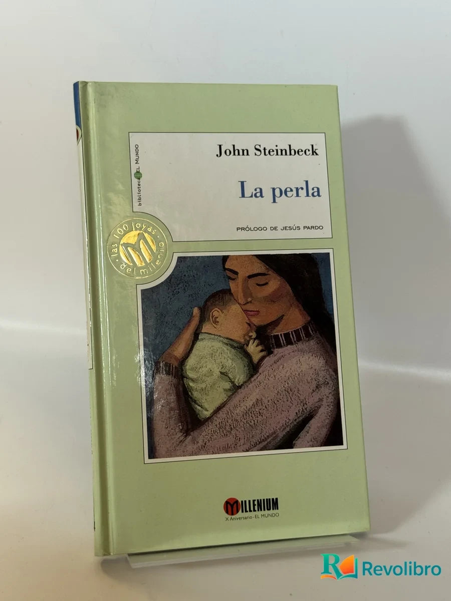 Portada de La perla de John Steinbeck, libro de segunda mano