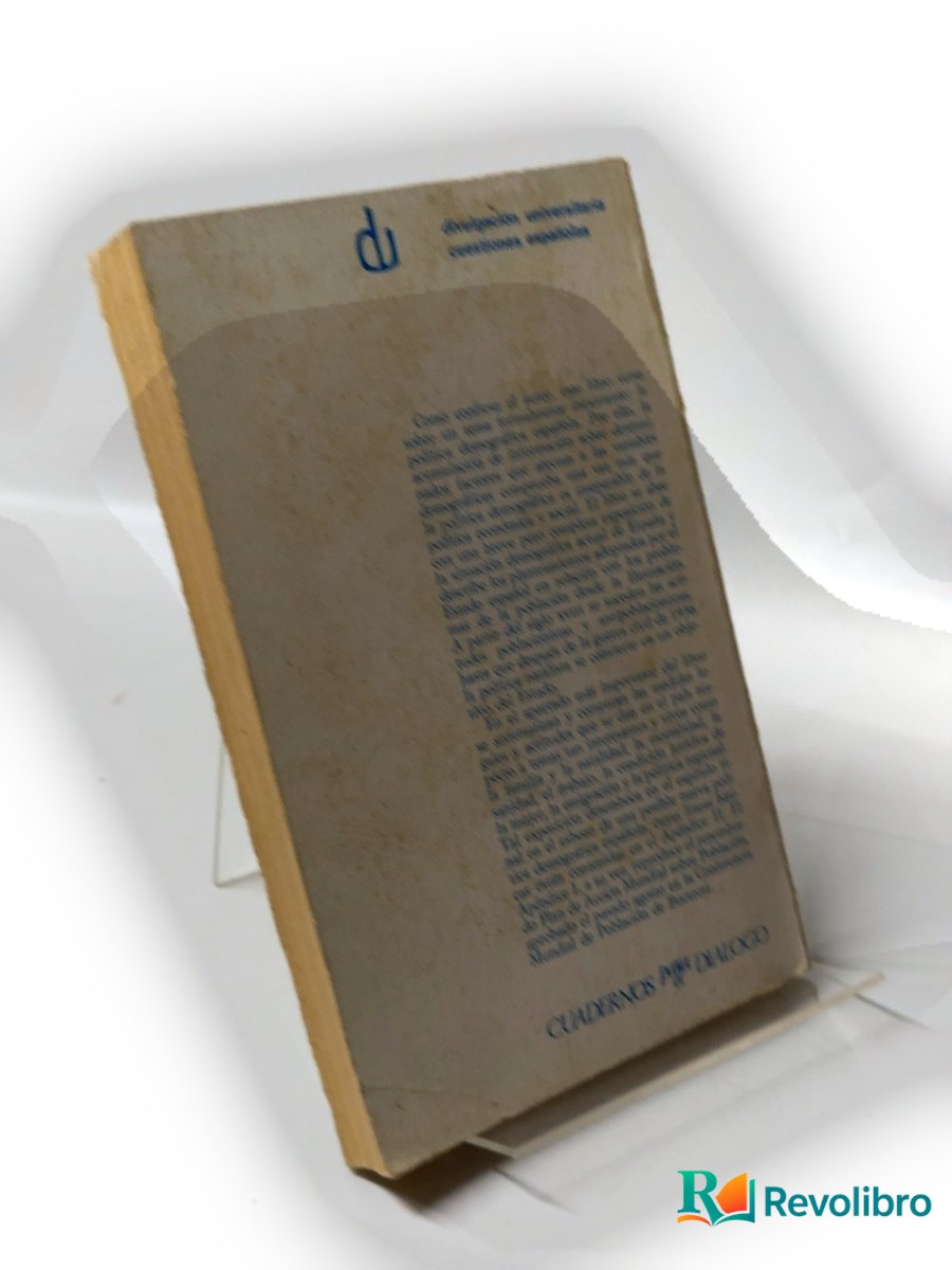 Foto 2 de La política demográfica en España de Salustiano del Campo, libro de segunda mano