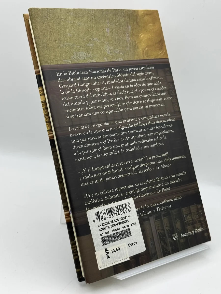 Foto 3 de La secta de los egoístas de Eric-Emmanuel Schmitt, libro de segunda mano