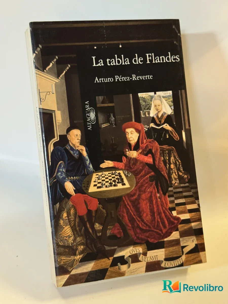 Portada de La tabla de Flandes de Arturo Pérez-Reverte, libro de segunda mano