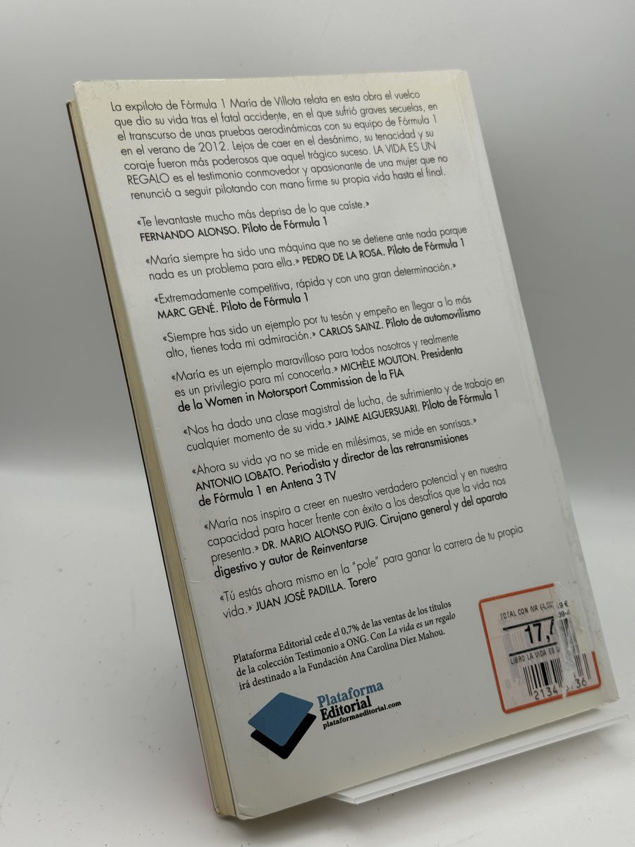 Foto 2 de La vida es un regalo - María de Villota de María de Villota, libro de segunda mano