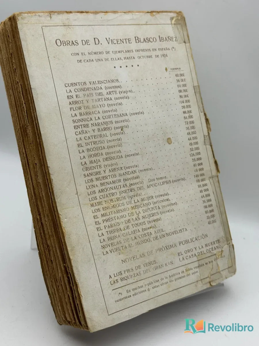 Foto 3 de La vuelta al mundo de un novelista de Vicente Blasco Ibáñez, libro de segunda mano