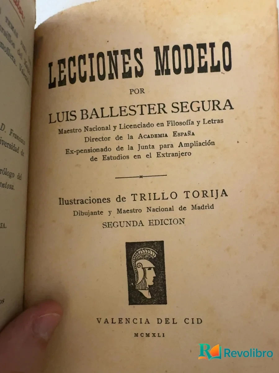 Foto 3 de Lecciones modelo de Luis Ballester Segura, libro de segunda mano