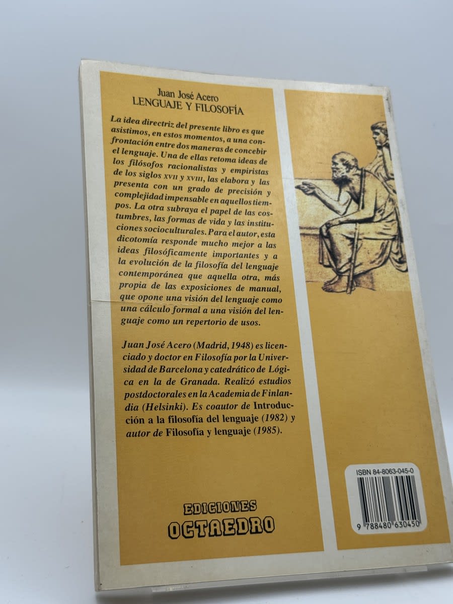 Foto 2 de Lenguaje y filosofía de Juan José Acero, libro de segunda mano