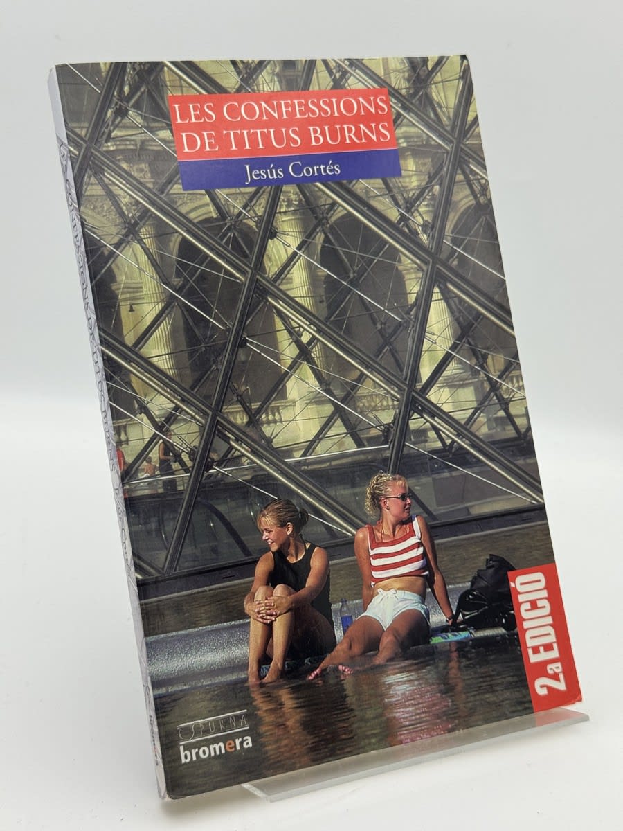 Portada de Les confessions de Titus Burns de Jesús Cortés, libro de segunda mano