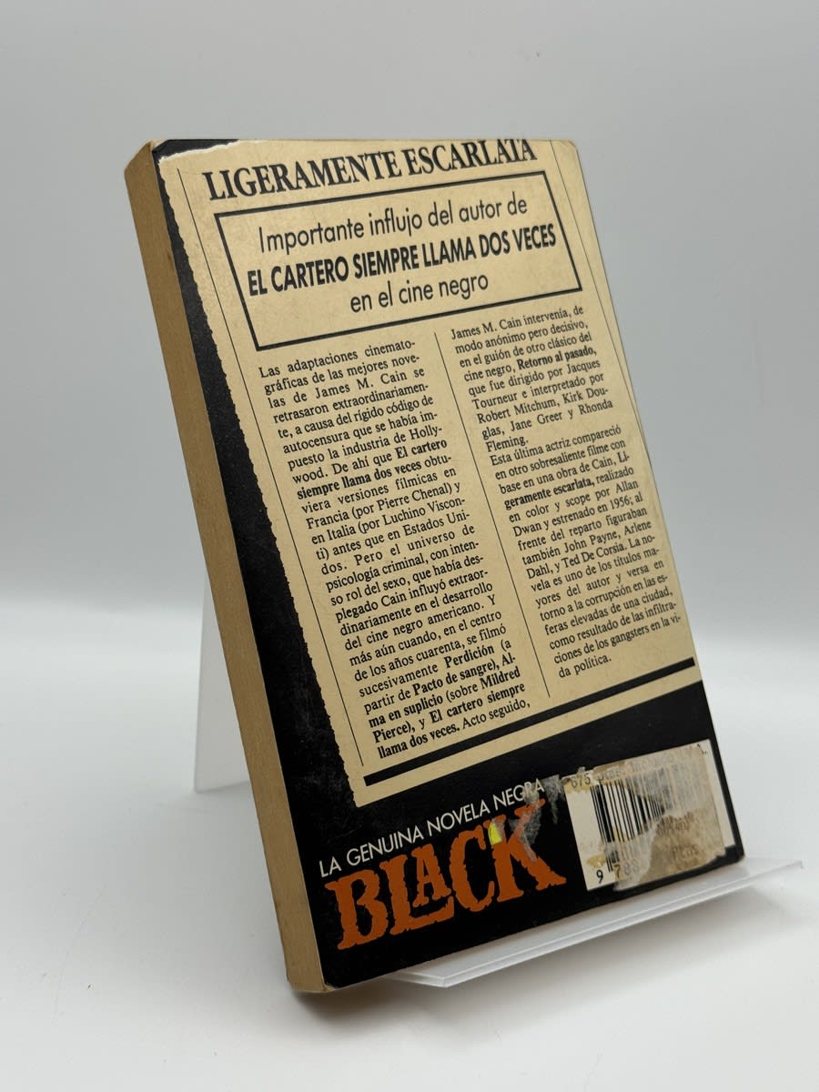 Foto 2 de Ligeramente escarlata - James M. Cain de James M. Cain, libro de segunda mano