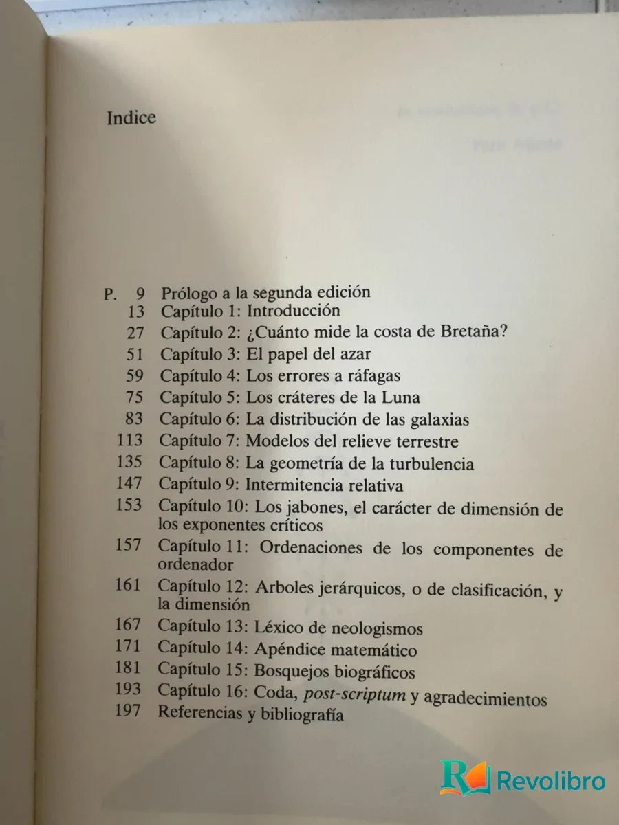 Foto 4 de Los objetos fractales - 1ª edición de Benoît Mandelbrot, libro de segunda mano