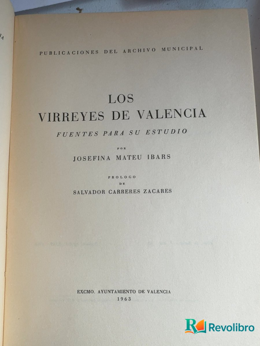 Foto 4 de Los virreyes de Valencia - 1ª edición de Josefina Mateu Ibars, libro de segunda mano