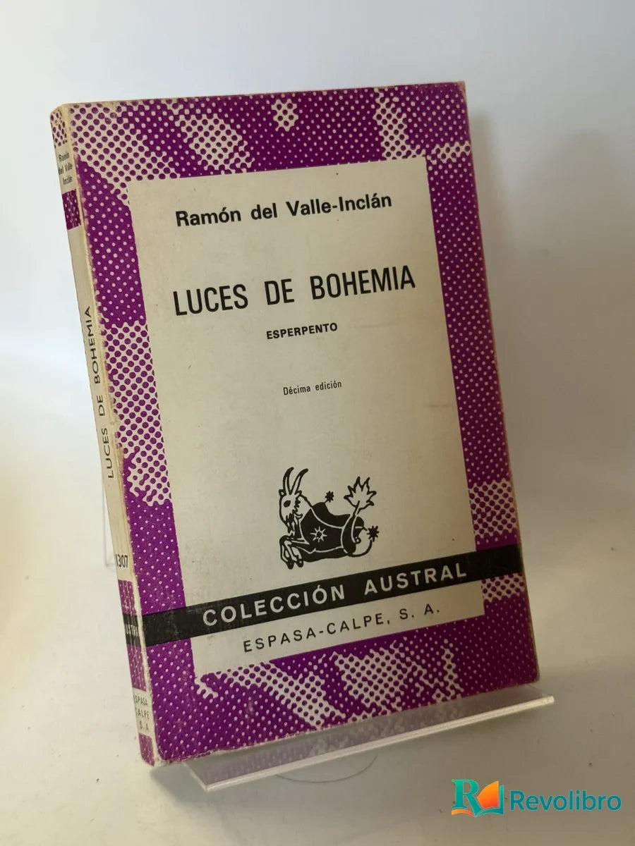 Portada de Luces de Bohemia de Ramón del Valle-Inclán, libro de segunda mano