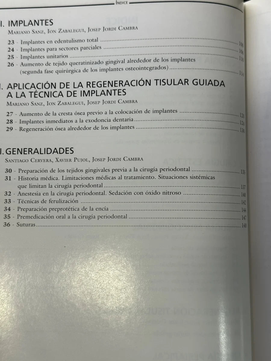 Foto 5 de Manual de cirugía periodontal, periapical y de colocación de implantes de Cambra, libro de segunda mano