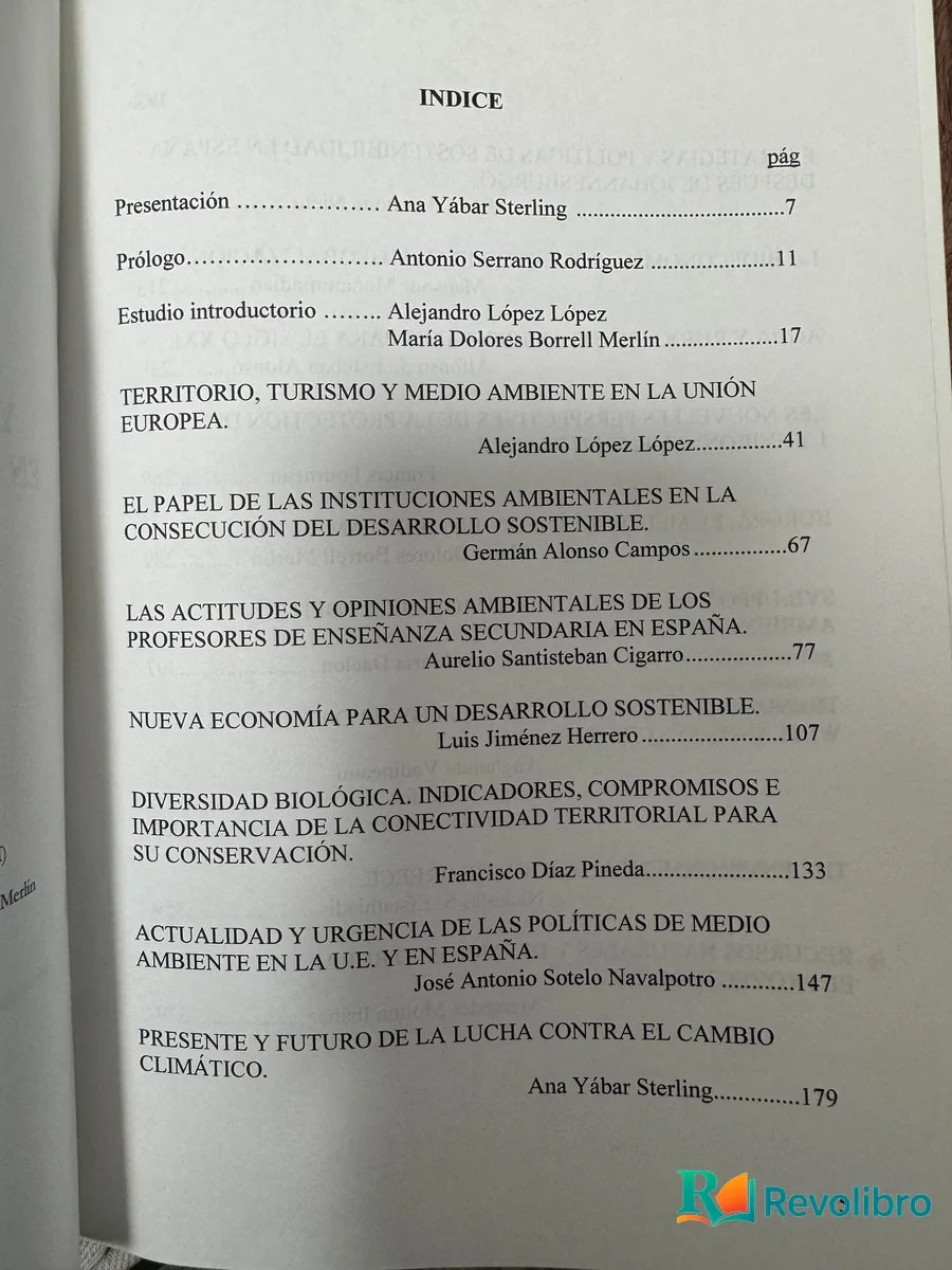 Foto 5 de Medio Ambiente y Desarrollo Sostenible en los Países Mediterráneos de la Unión Europea de Alejandro López López y María Dolores Borrell Martín, libro de segunda mano