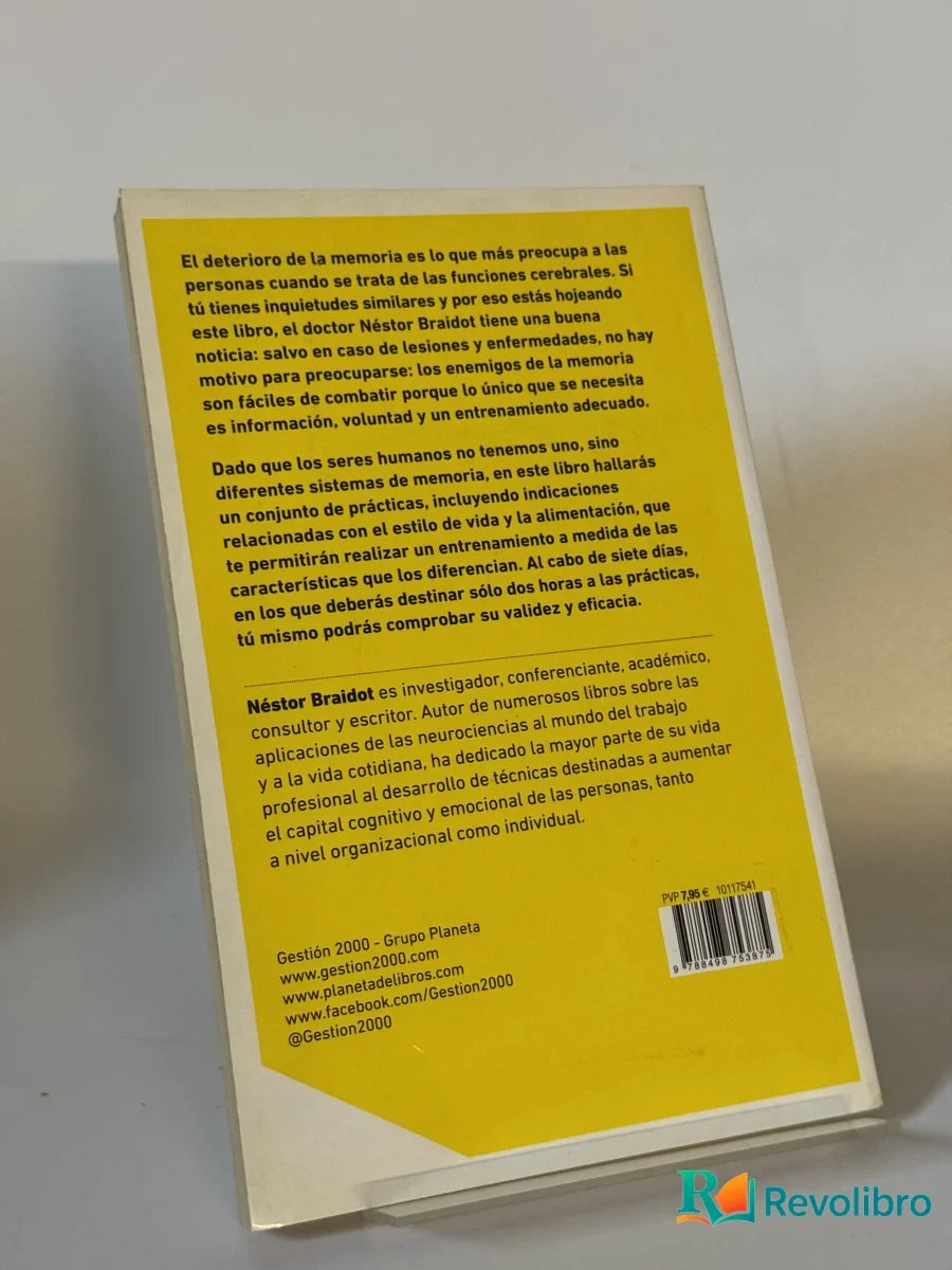 Foto 2 de Mejora tu memoria de Néstor Braidot, libro de segunda mano