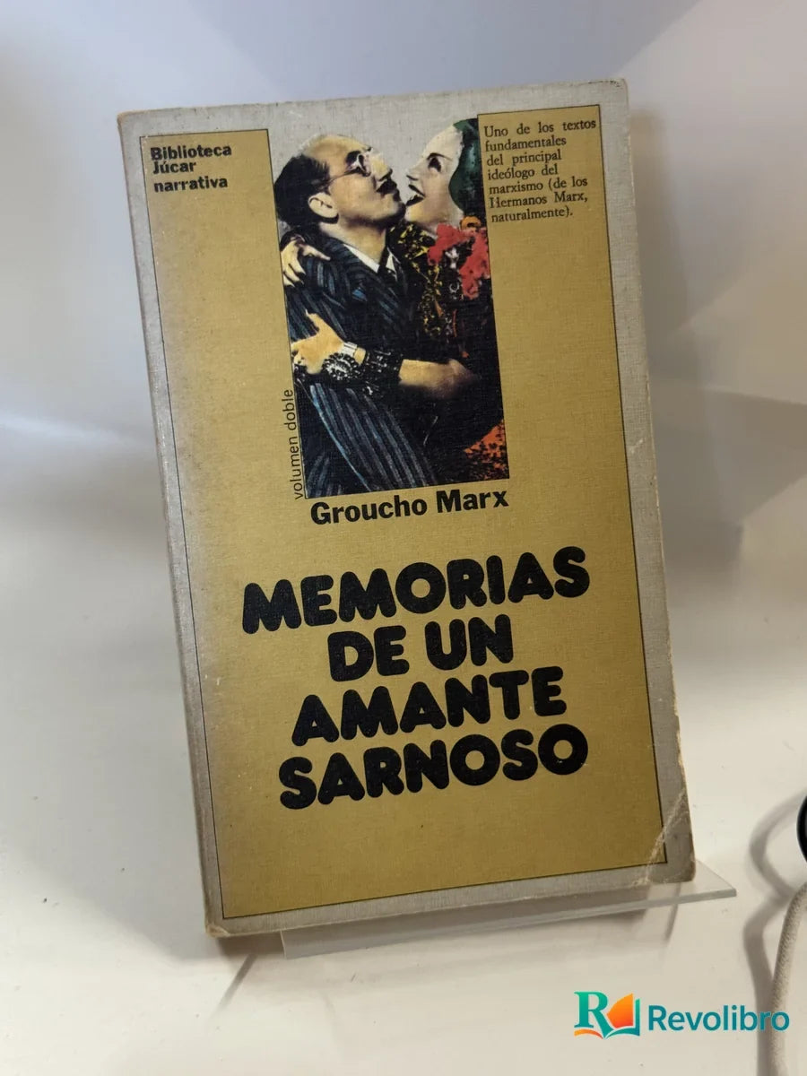 Portada de Memorias de un Amante Sarnoso de Groucho Marx, libro de segunda mano