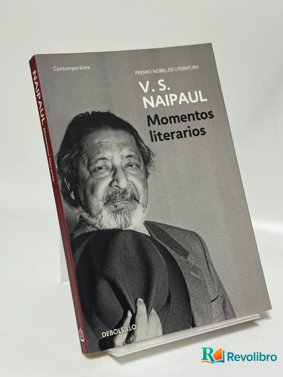 Portada de Momentos literarios de V. S. Naipaul, libro de segunda mano