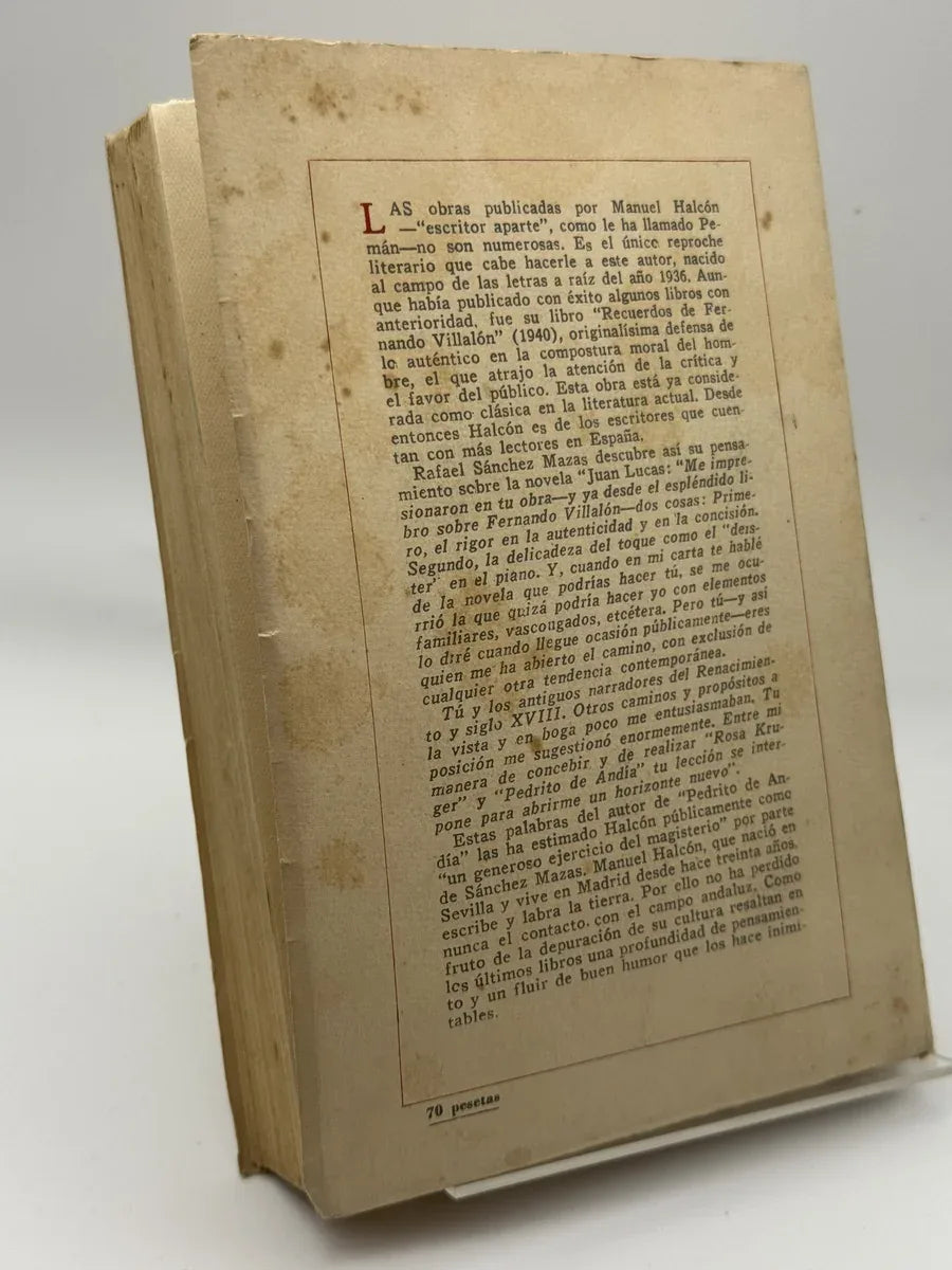 Foto 3 de Monologo de una Mujer Fria de Manuel Halcon, libro de segunda mano