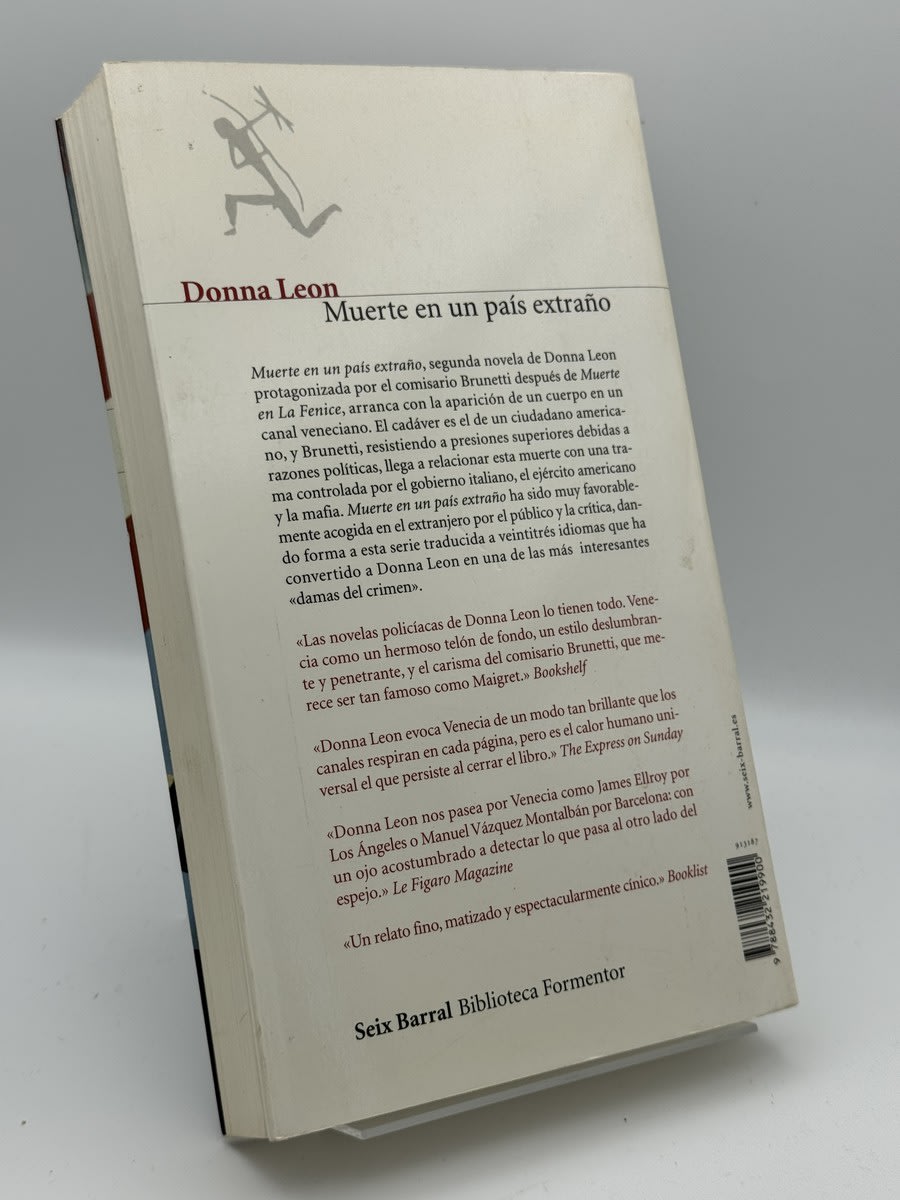 Foto 2 de Muerte en un país extraño de Donna Leon, libro de segunda mano