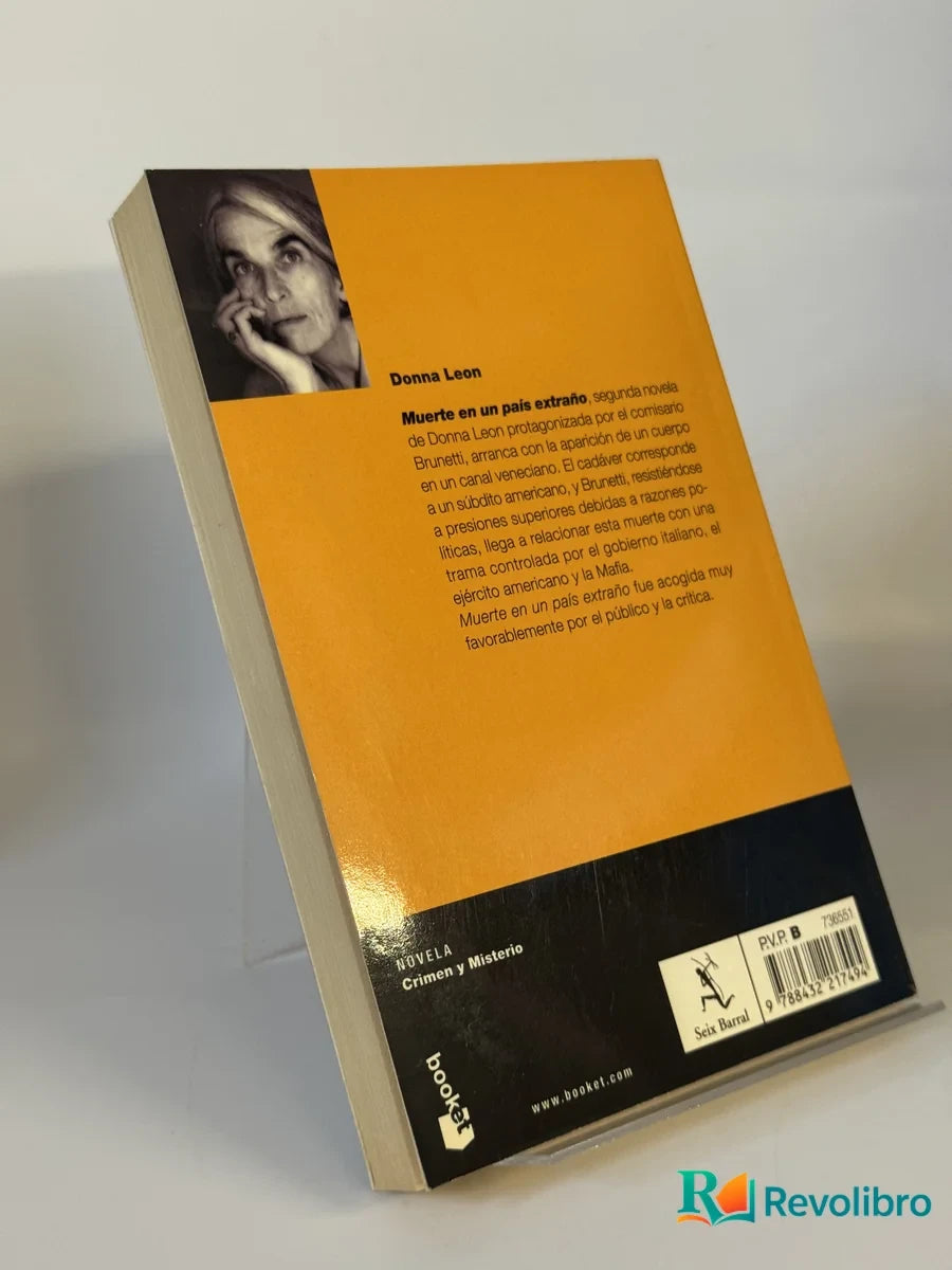 Foto 2 de Muerte en un país extraño de Donna Leon, libro de segunda mano