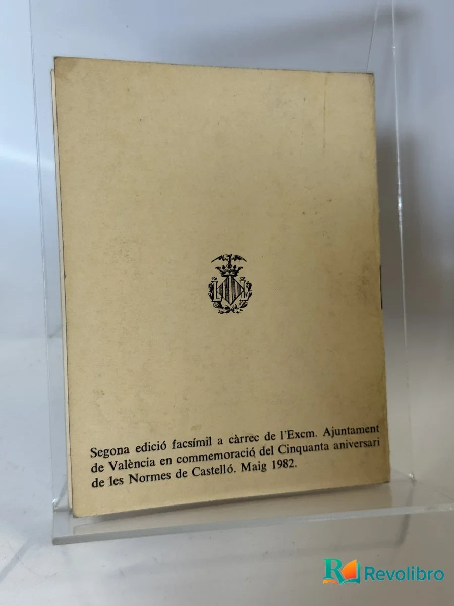 Foto 2 de Normes D'ortografia Valenciana de Excm. Ajuntament de Valencia, libro de segunda mano
