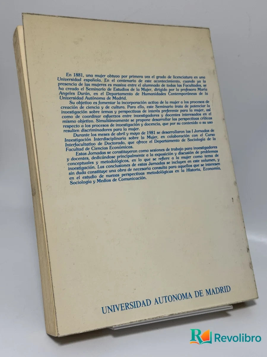Foto 2 de Nuevas perspectivas sobre la mujer de Jornadas de Investigación Interdisciplinaria (1st 1981 Madrid, libro de segunda mano