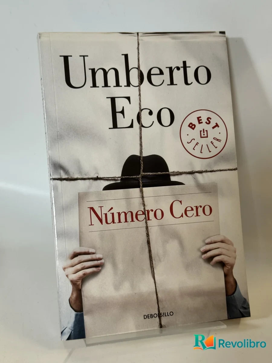 Portada de Número Cero de Umberto Eco, libro de segunda mano