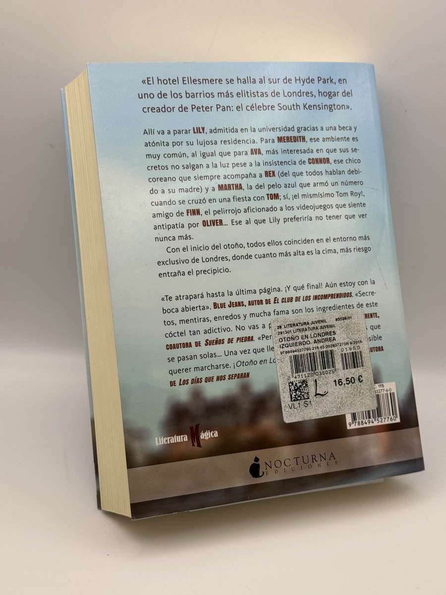 Foto 2 de Otoño en Londres - Andrea Izquierdo de Andrea Izquierdo, libro de segunda mano