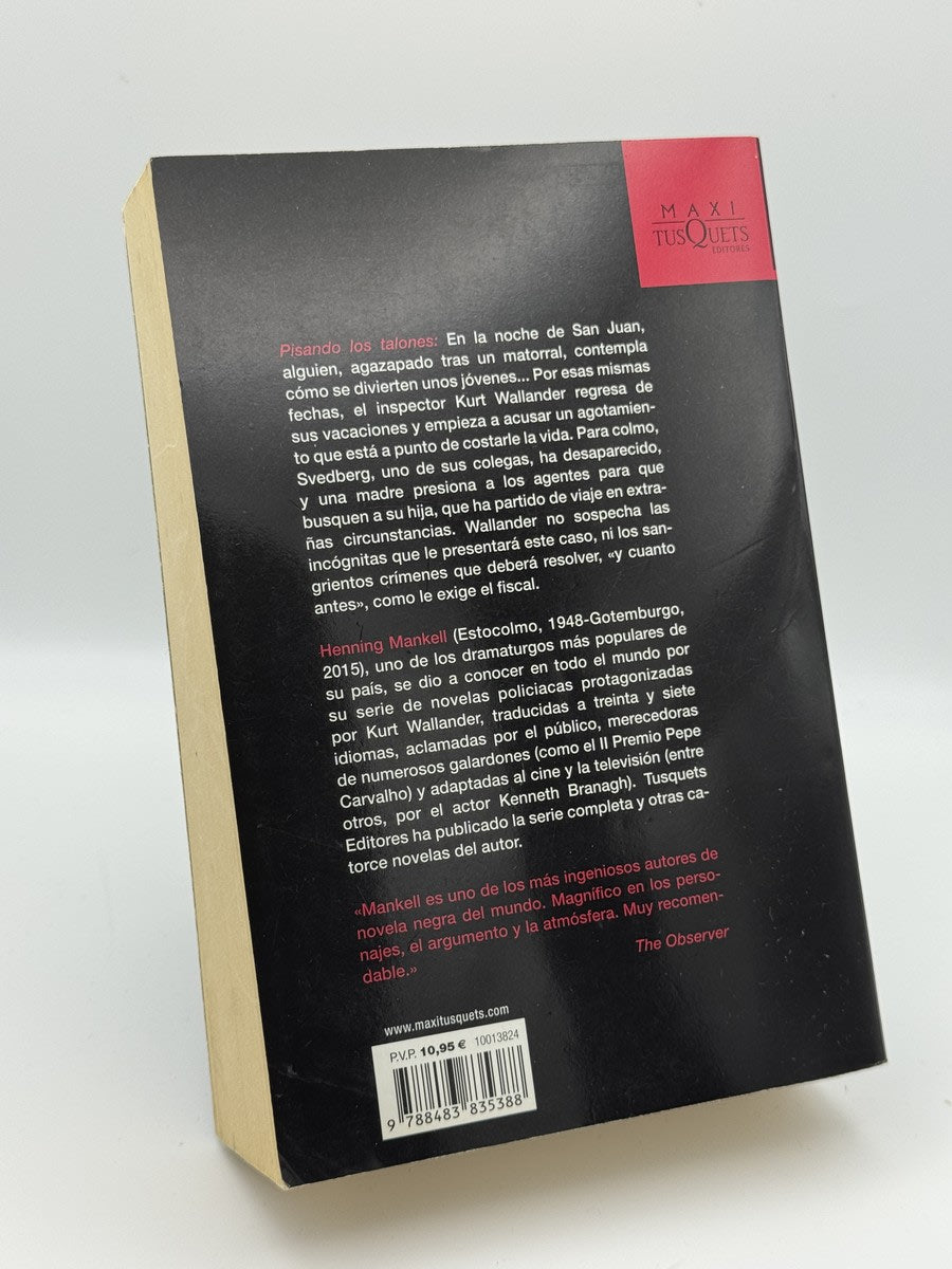 Foto 2 de Pisando los talones de Henning Mankell, libro de segunda mano