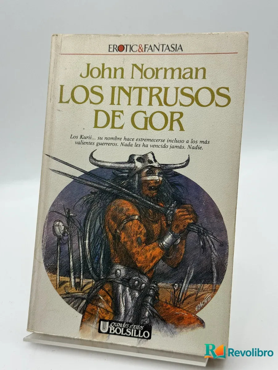 Portada de Los intrusos de Gor de John Norman, libro de segunda mano