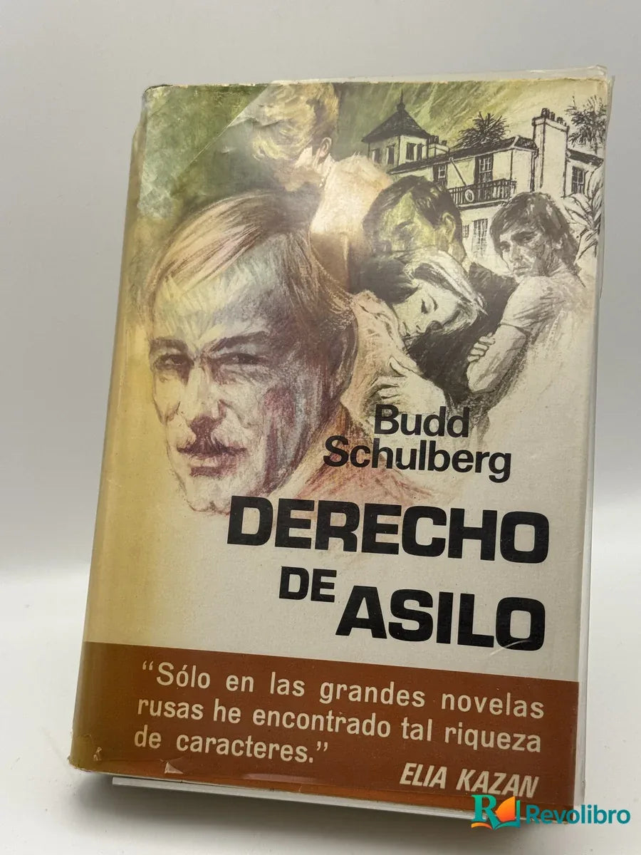 Portada de Derecho de Asilo de Budd Schulberg, libro de segunda mano
