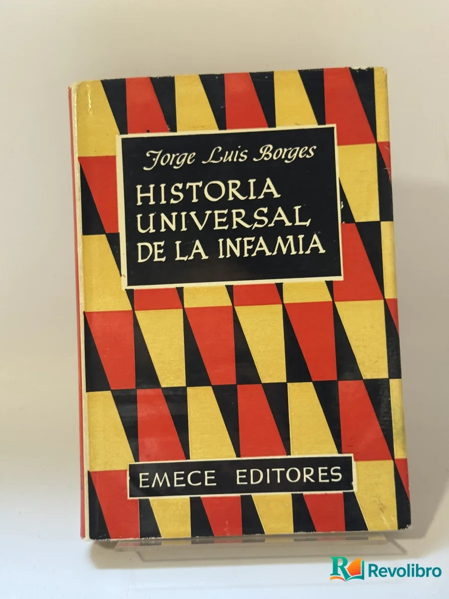 Portada de Historia Universal de la Infamia de Jorge Luis Borges, libro de segunda mano