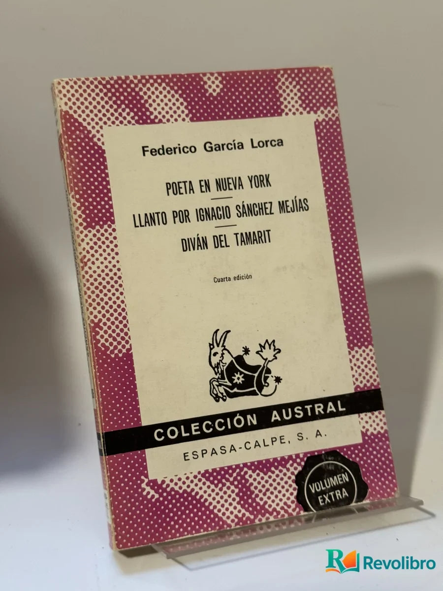 Portada de Poeta en Nueva York de Federico García Lorca, libro de segunda mano