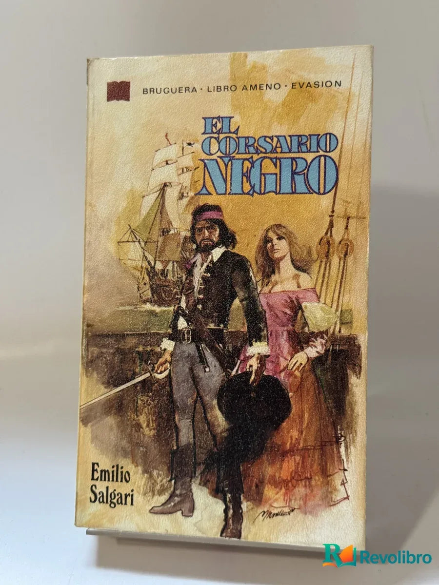 Portada de El corsario negro de Emilio Salgari, libro de segunda mano