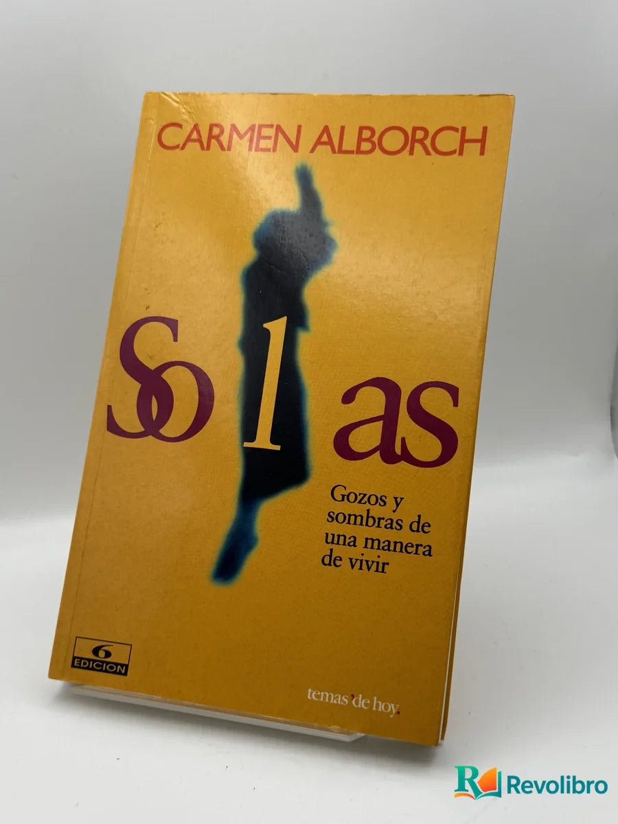 Portada de Solas de Carmen Alborch, libro de segunda mano