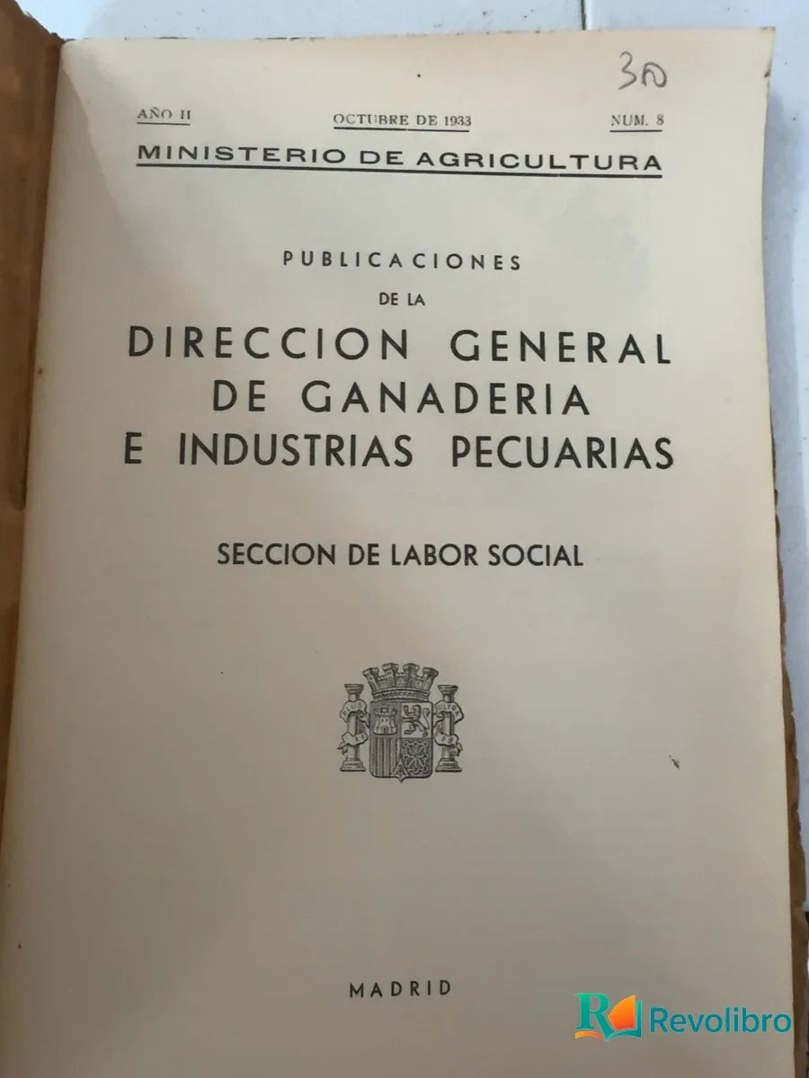 Foto 2 de Publicaciones de la Dirección General de Ganadería e Industrias Pecuarias de Ministerio de Agricultura, libro de segunda mano