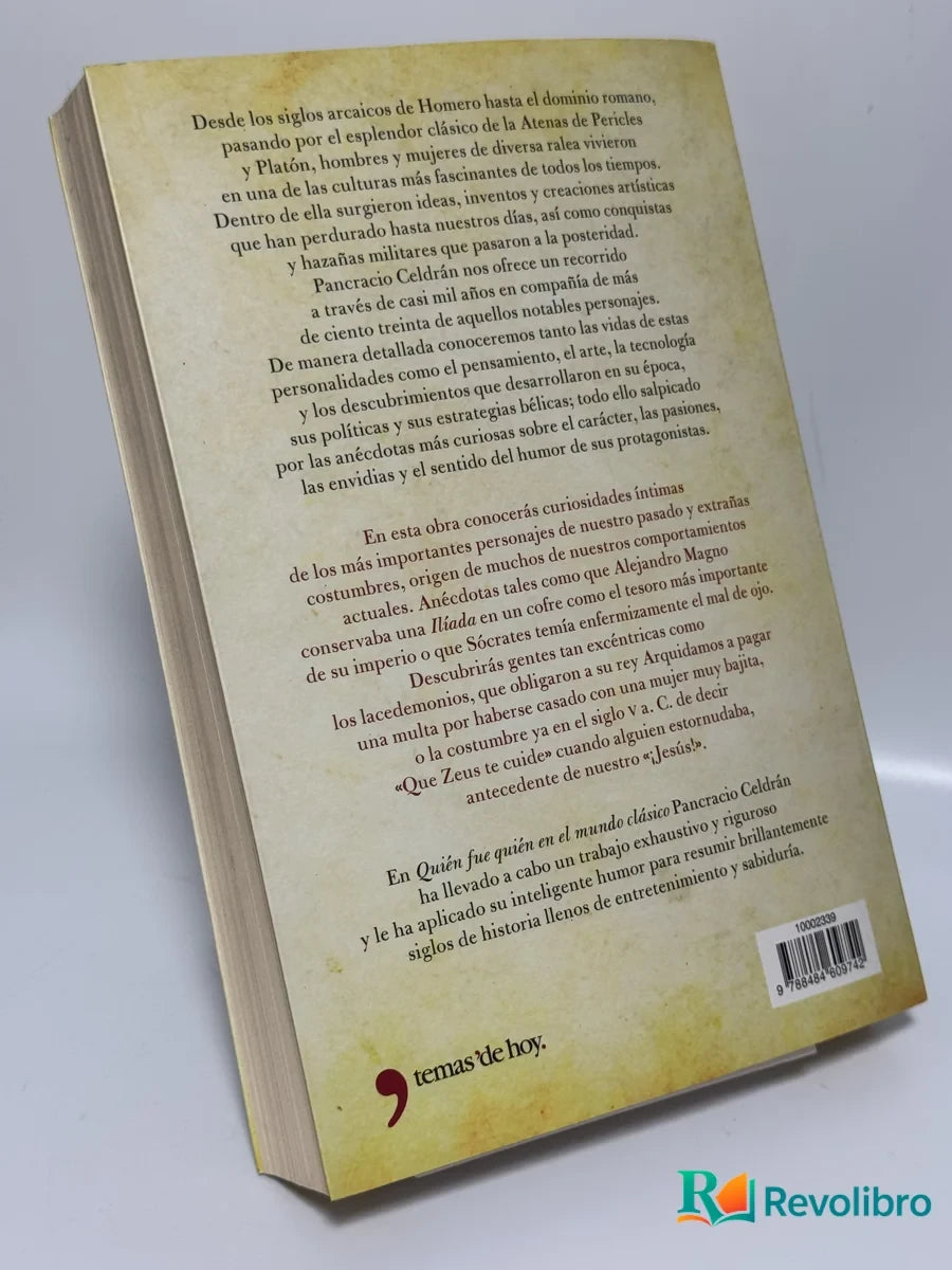 Foto 2 de ¿Quién fue quién en el mundo clásico? de Pancracio Celdrán Gomáriz, libro de segunda mano