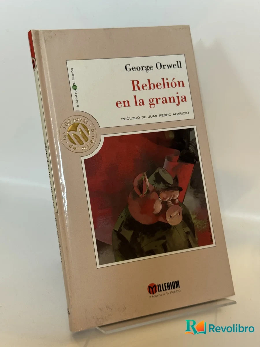 Portada de Rebelión en la granja de George Orwell, libro de segunda mano