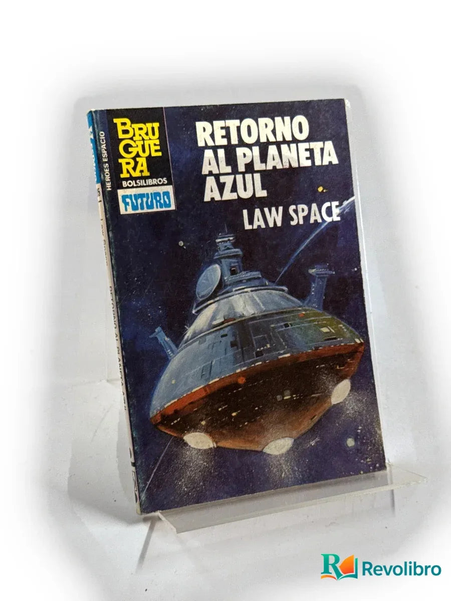 Portada de Retorno al planeta azul de Law Space, libro de segunda mano