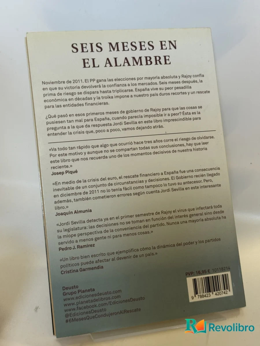 Foto 2 de Seis Meses Que Condujeron al Rescate de Jordi Sevilla, libro de segunda mano