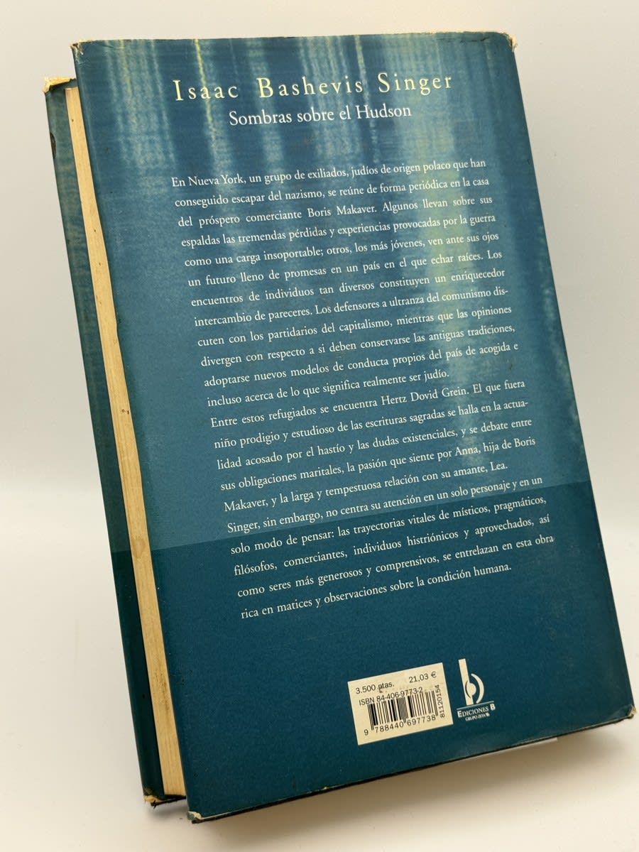 Foto 2 de Sombras sobre el Hudson de Isaac Bashevis Singer, libro de segunda mano
