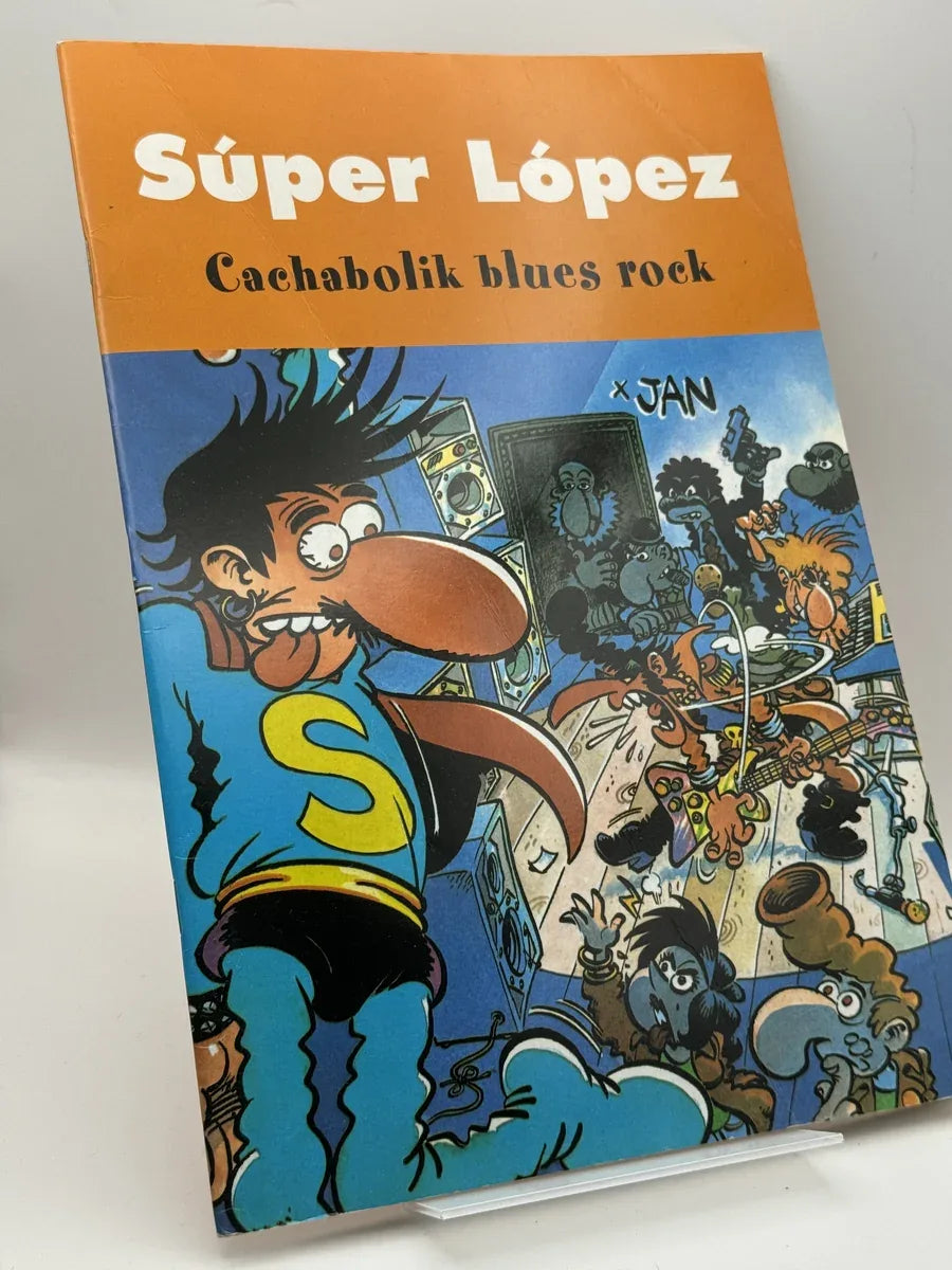 Portada de Súper López Cachabolik blues rock de Jan, libro de segunda mano