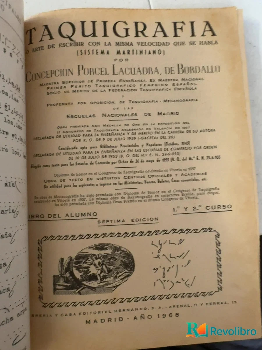 Foto 3 de Taquigrafía de Concepción Porcel Lacuadra, libro de segunda mano