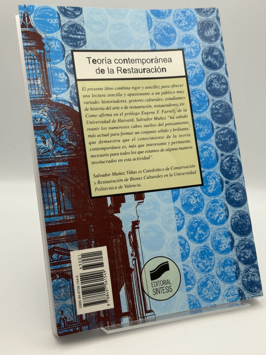 Foto 2 de Teoría contemporánea de la restauración - Salvador Muñoz Viñas de Salvador Muñoz Viñas, libro de segunda mano
